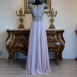 Meier Collection formal embroidery beaded evening gown